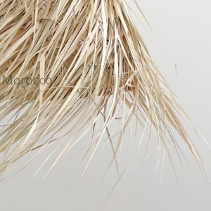 Braided pendant lamp in natural palm fiber Suspension en osier zdjęcie 6