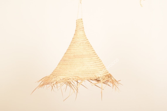Suspension Tressée Fibres De Palmier Ø50cm - Artisanat Méditerranéen