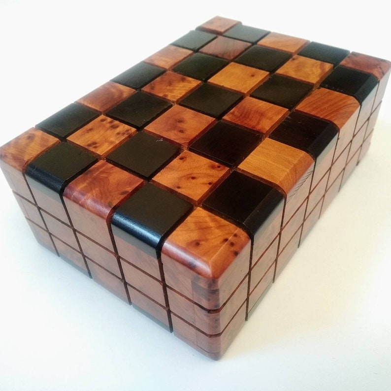 Caja de rompecabezas de madera ENVÍO RÁPIDO Caja de caja Etsy España