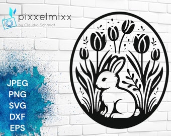 Süßer Hase, Ostern, Frühling, Vorlage, Plottervorlage, Laservorlage,, goldiger Hase, svg, Blumen, Schneidedatei, Sublimation, Plotten, Cut