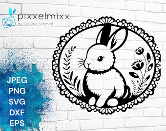 Süßer Hase, Ostern, Frühling, Vorlage, Plottervorlage, Laservorlage,, goldiger Hase, svg, Blumen, Schneidedatei, Sublimation, Plotten, Cut