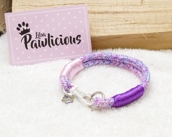 Halsband für kleine Hunde Chihuahua Bolonka Halsband 6 mm Tau Handarbeit LibaPawlicious