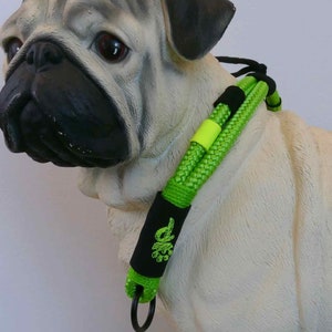 Collar for dogs neon green handmade Liba Pawlicious image 8