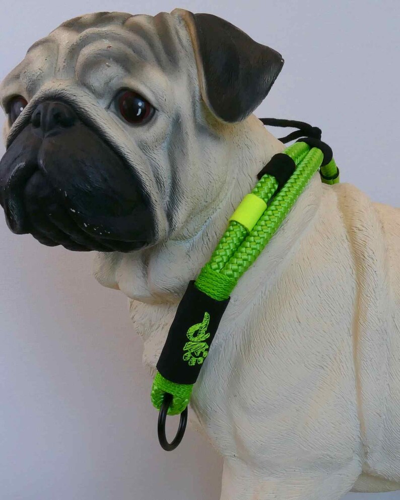 Collar for dogs neon green handmade Liba Pawlicious image 8