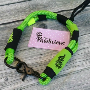 Collar for dogs neon green handmade Liba Pawlicious image 1