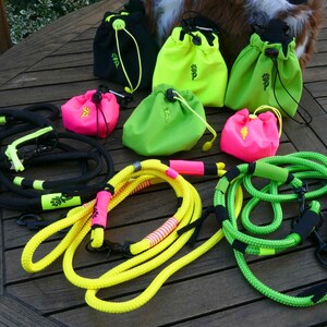 Collar for dogs neon green handmade Liba Pawlicious image 5