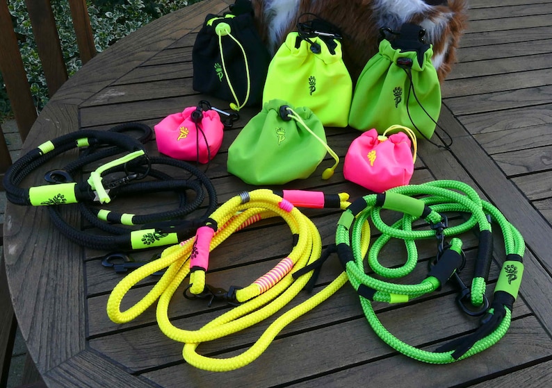 Collar for dogs neon green handmade Liba Pawlicious image 5