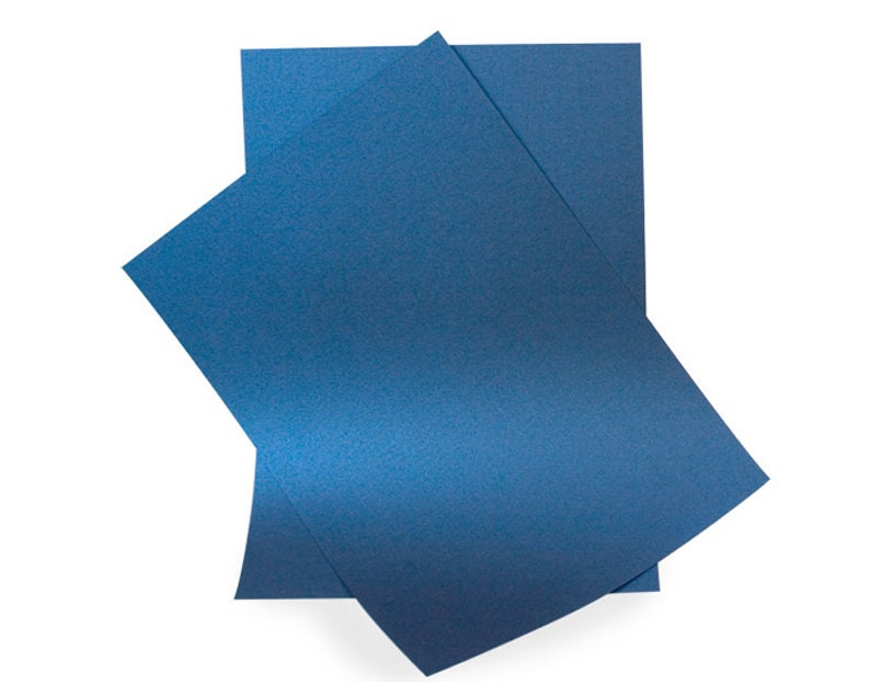 A4 Moonlight Blue Pearl Shimmer Card double sided 290gsm Etsy
