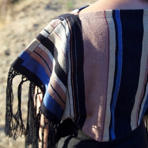 Western style hand woven crop top image 3