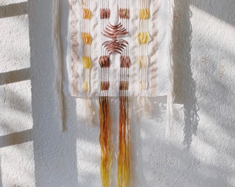 Hand Woven Naturally Dyed Sunburst Tapestry