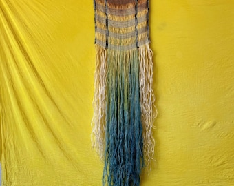 Rainbow Hand Woven Agave Tapestry Naturally Dyed