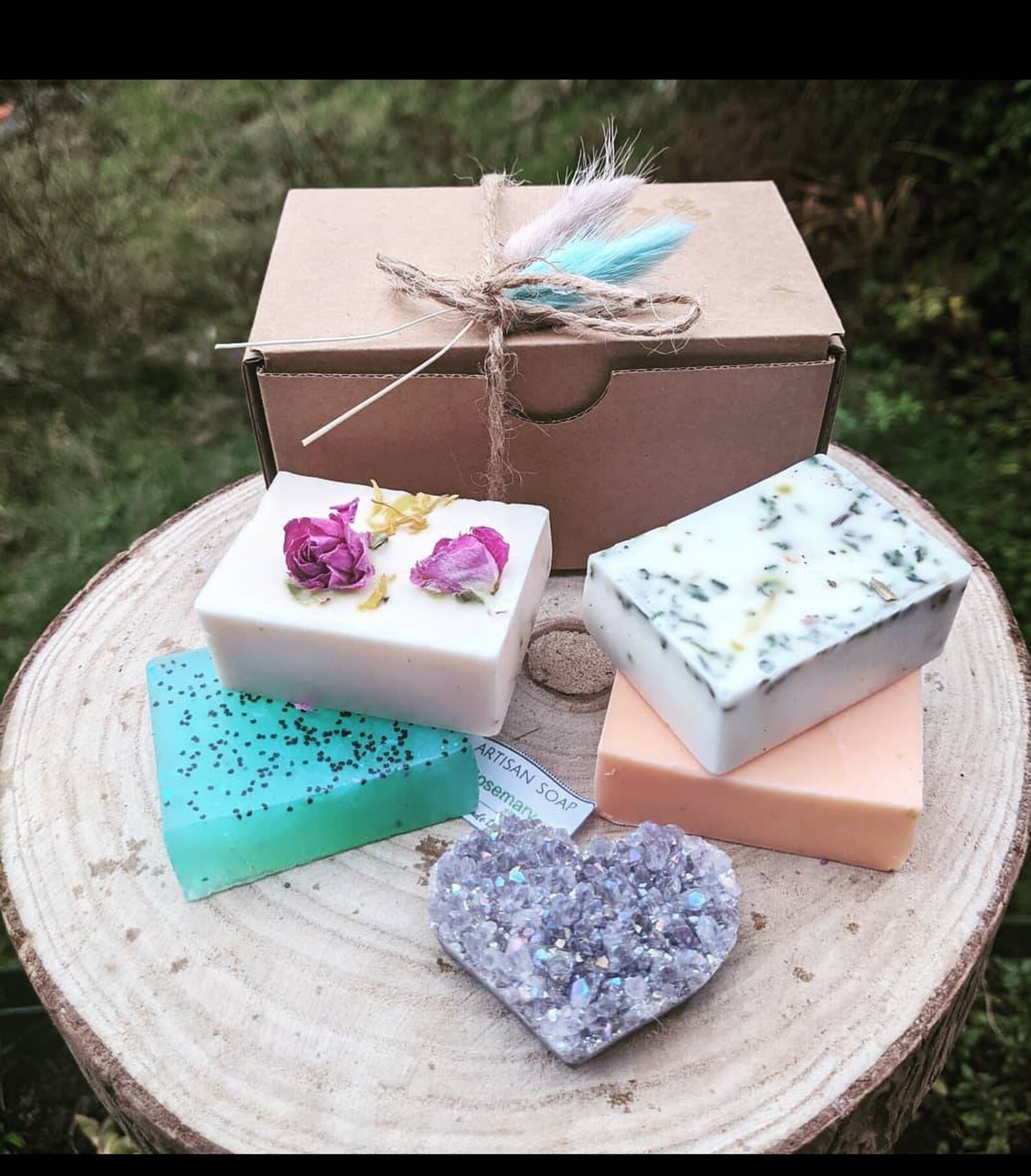 Box of handmade soaps pamper hamper gift set luxurious spa Etsy