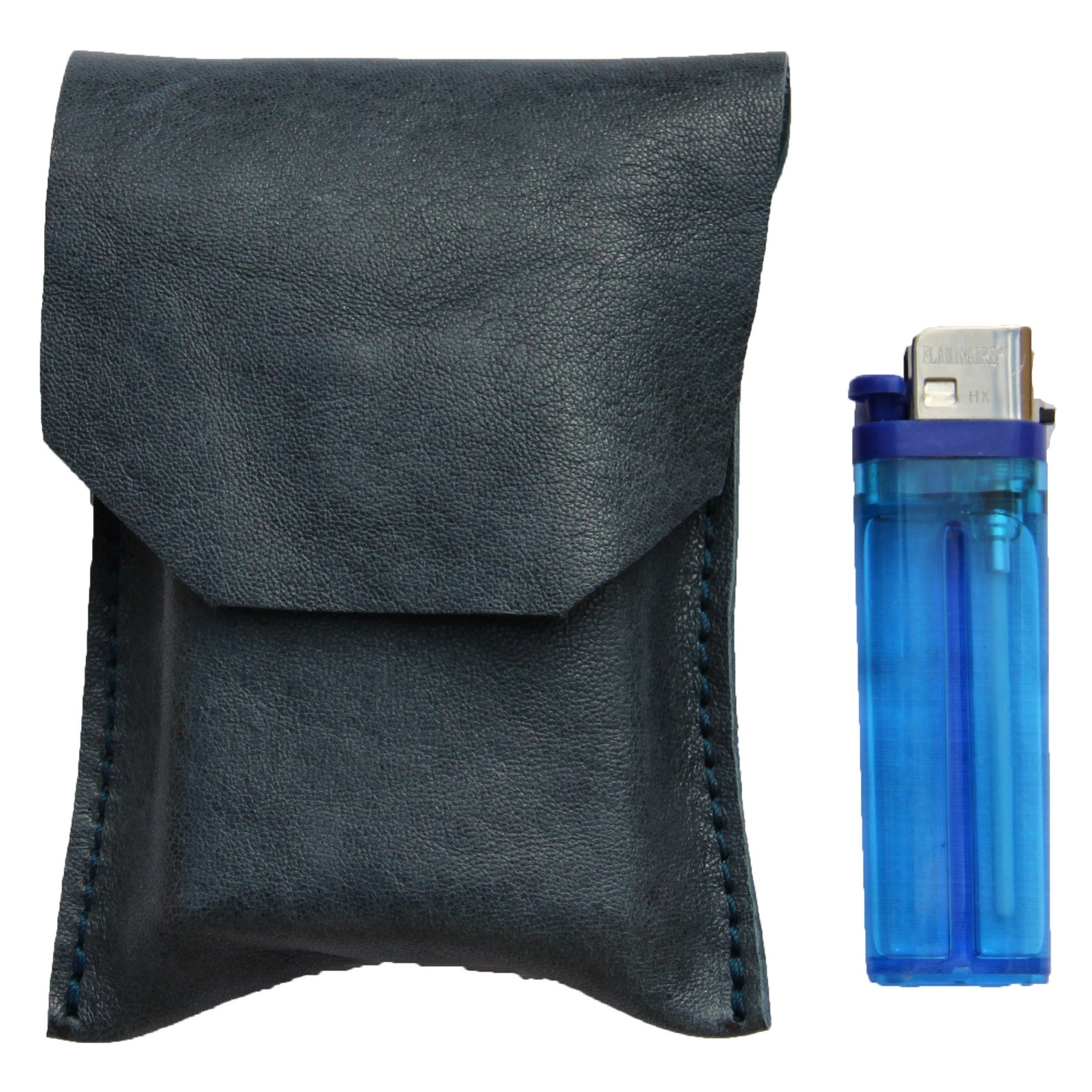 Custodia Per Sigarette In Pelle Effetto Carbonio - Telaio Nichel Opaco - 14 Kingsize - Doppio Lato - Made In Germany (Mod. 605301) - 5