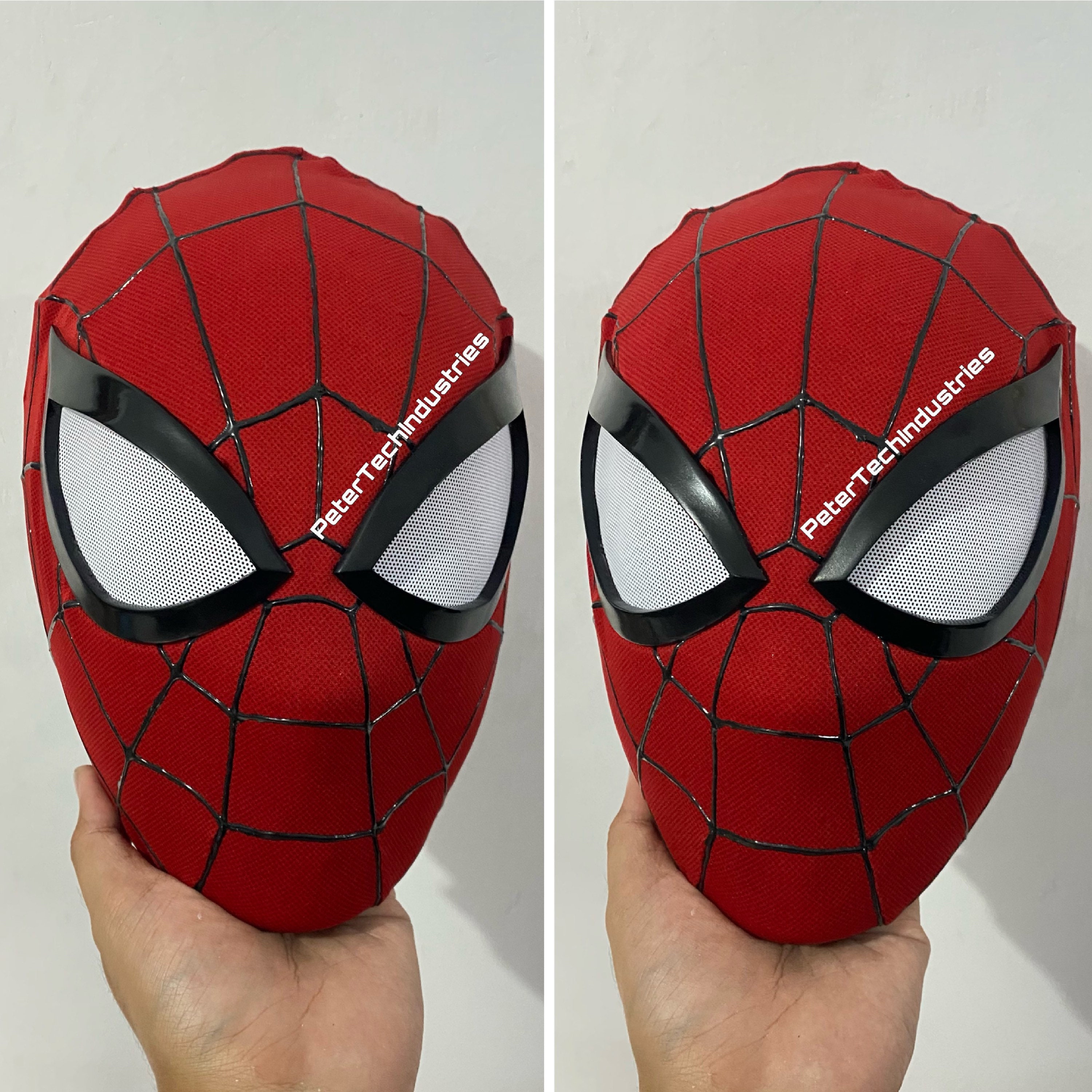 レプリカスパイダーマンPS4マスクフェイスシェルレンズ（細めレンズ