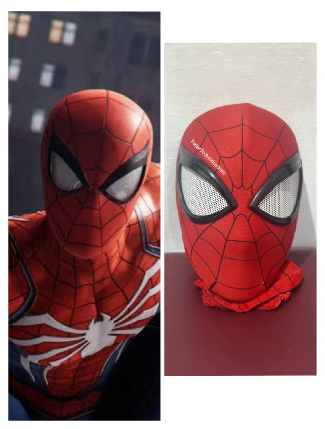 Spiderman PS4 Faceshell Lentes Máscara Spiderman Ps4 | Etsy