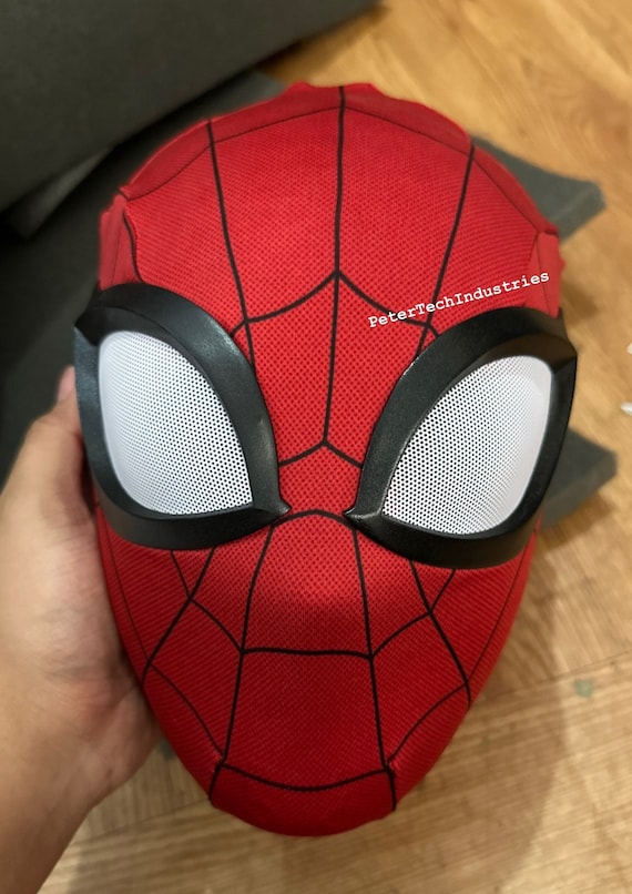 スペクタキュラースパイダーマンフェイスシェル+レンズ+ファブリック