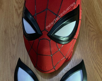 Replica Spiderman PS4 Mask Faceshell Lenses (Squinted Lenses Included) 3D Puffy paint