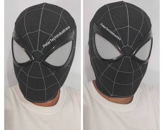 Mask Spiderman PS4 Symbiote Miles Morales Faceshell Lenses