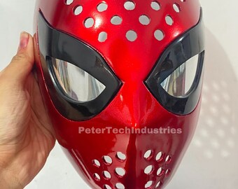 Alex Ross Spiderman Comic Faceshell Lenses Metallic Red