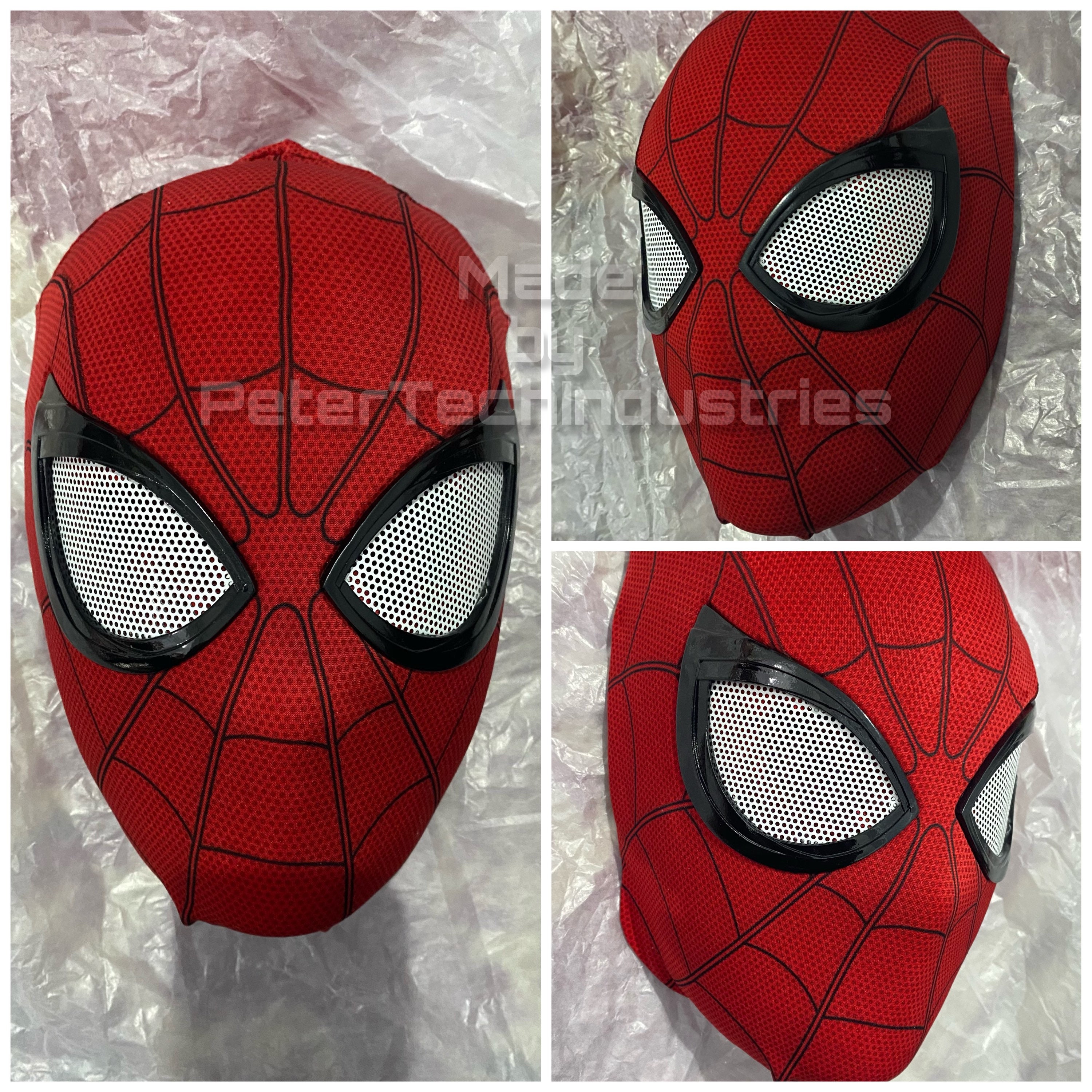 組み立て済みスパイダーマンマスク トム・ホランド レプリカ フェイス