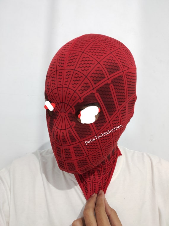 Amazing Spiderman Mask Fabric Lycra Spandex Stretch 