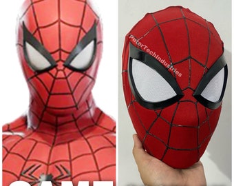 Classic PS4 Spiderman Mask Faceshell Lenses Puffy Painted 3D