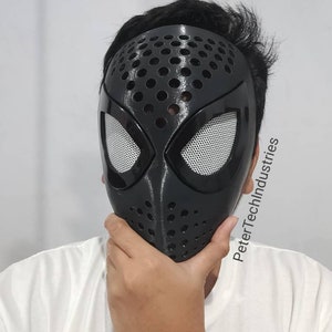 Spiderman Faceshell Lenses Spiderman Into the  Spider Verse Peter Parker