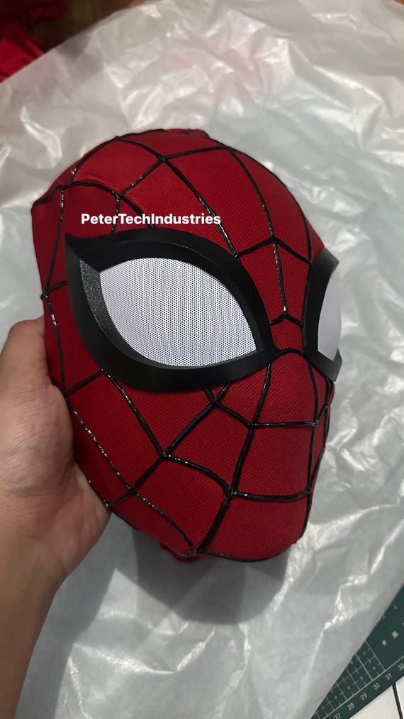 3Dウェブパフィー付き壮大なスパイダーマンマスクフルキット - Etsy 日本