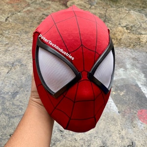Mask + Scarlet Spiderman Faceshell Lenses Big Lenses Including Fabric Mask