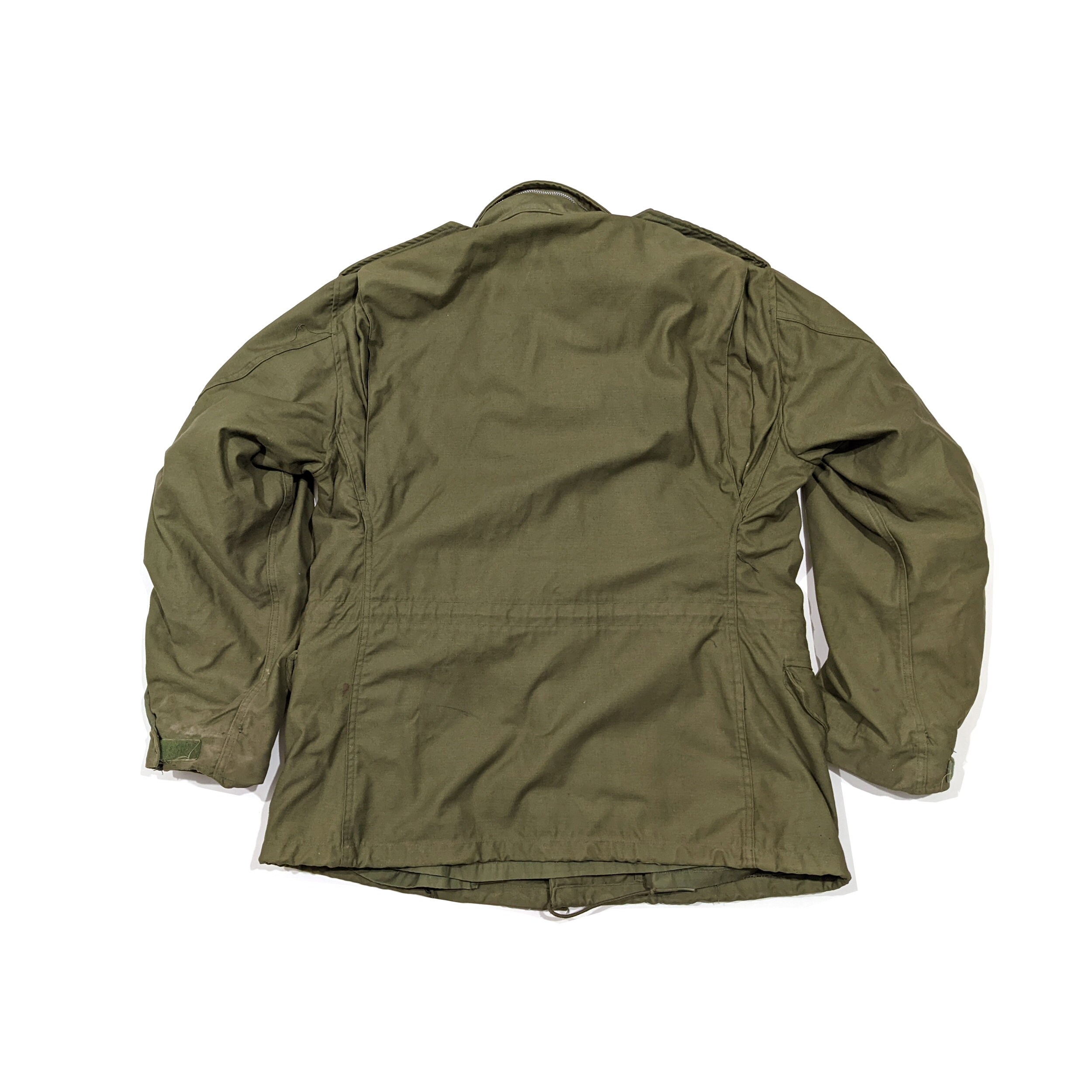 Rare Contract US Army M 65 Field Jacket Sateen Og-107 Olive Green 