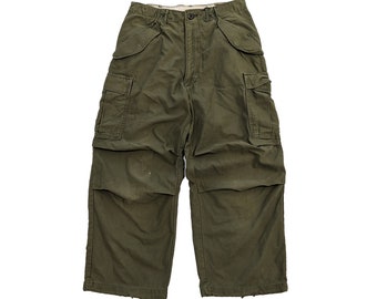Vintage US Army M 65 Trousers Men's Field Vietnam War Era Cargo Pants