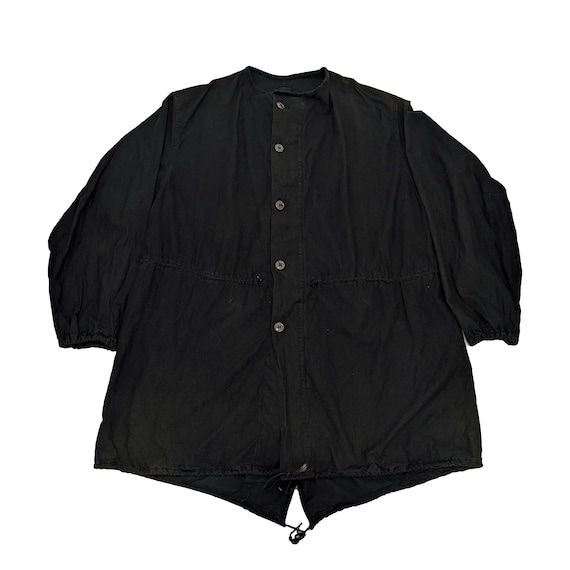 Vintage 60s US Army Fishtail Coat Vesicant Gas Protective Black