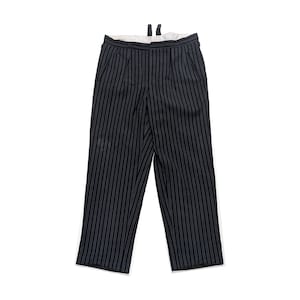 Vintage European Stripre Wool Trousers Working Class Mans Pants
