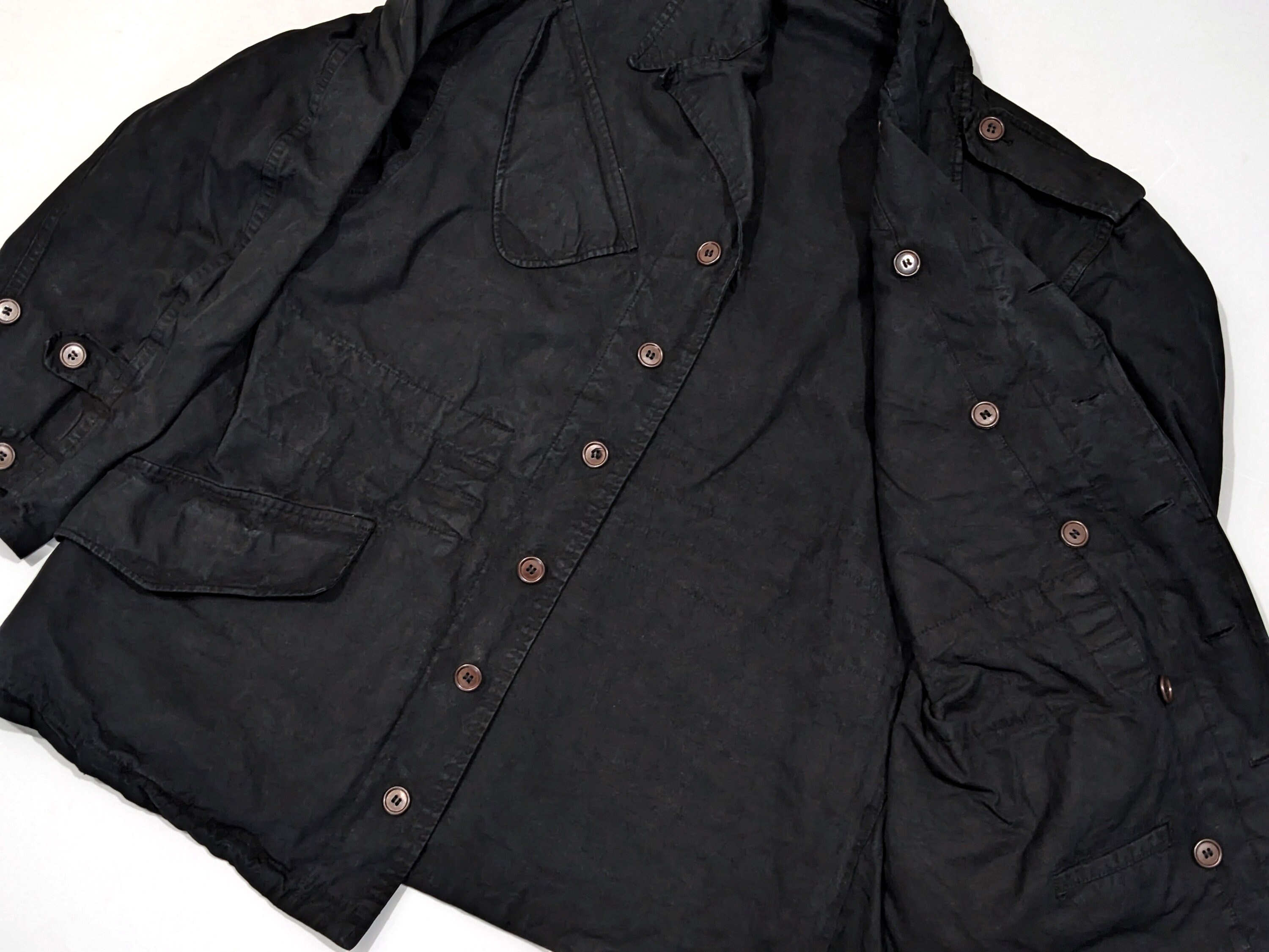 Vintage 70s Dutch Army Field Jacket Overdyed Black - Etsy