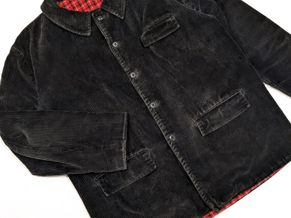 Adolphe Lafont 60s Black Corduroy Jacket Vintage … - image 3