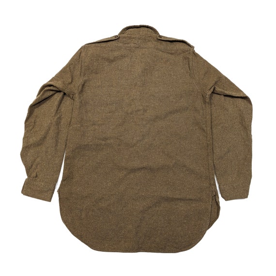 Buy Vintage 40s Post WW2 Era British Army Wool Shirt Online in  
