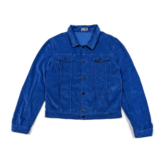 Pockets Indigo Stretch Corduroy Jacket 