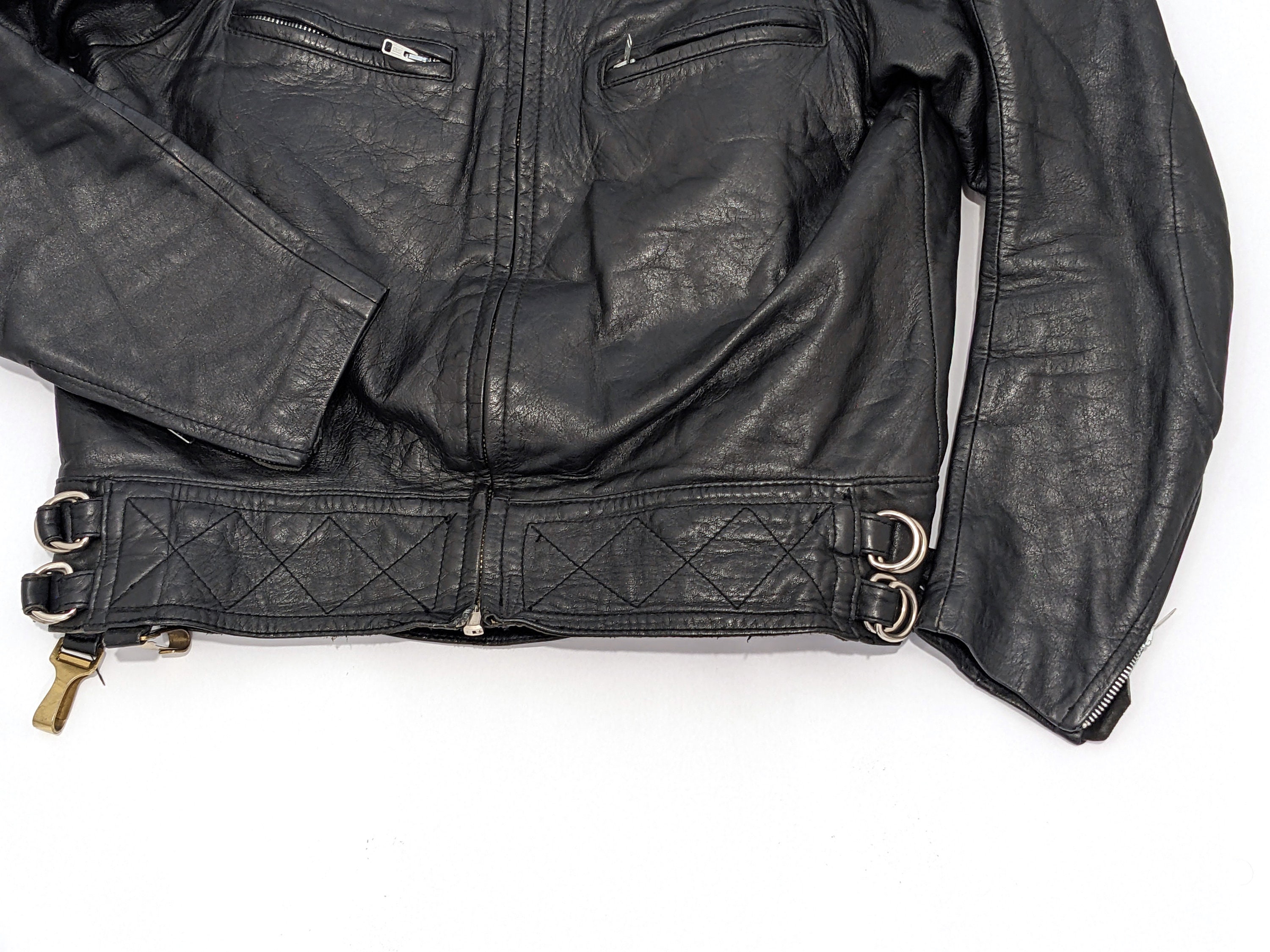 ジャケット・アウター vintage 60s AERO zip UK leather jacket Aero Leather 1960s Type 3 Leather Jean Jacket