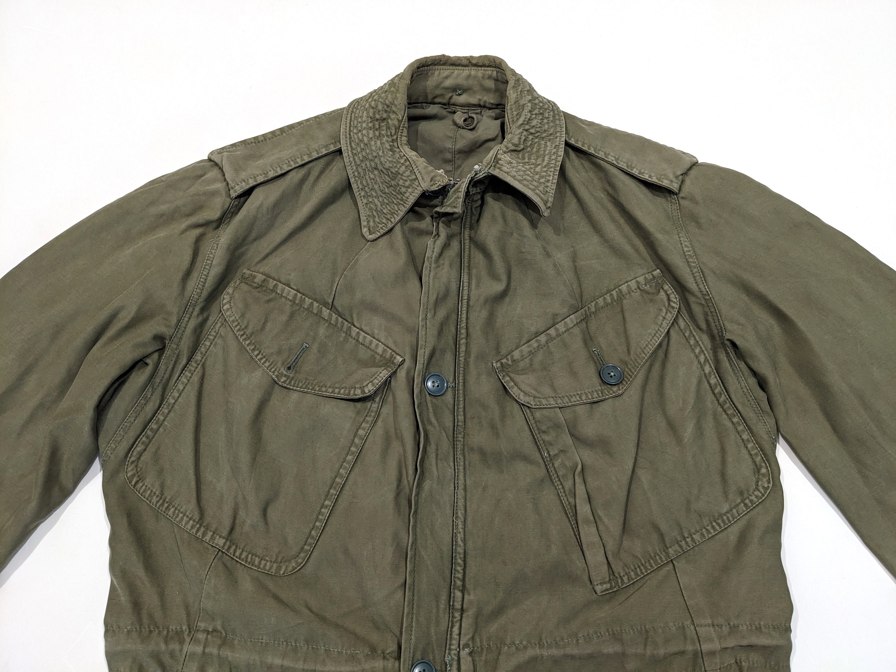 Vintage 60's Combat Smock Pattern 1960 British Army Olive