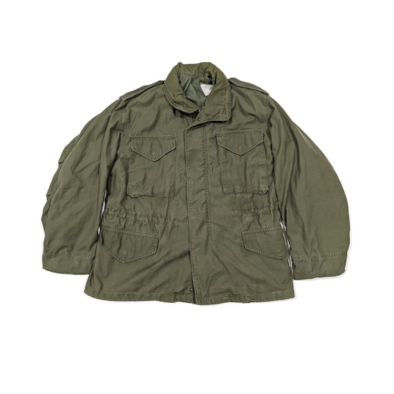 US. Army M-65 OG Olive Green Field Jacket Vintage 70'… - Gem