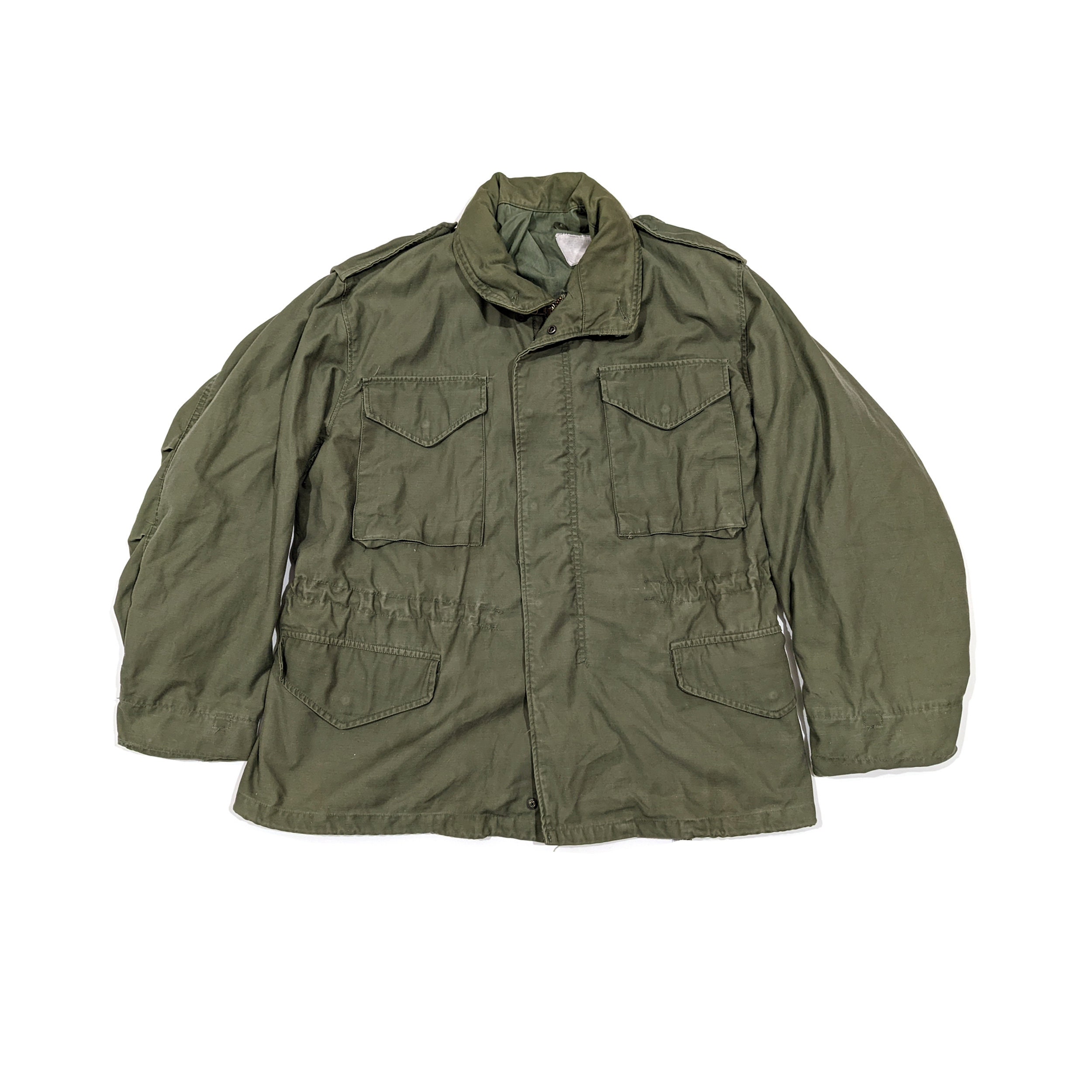 US. Army M-65 OG Olive Green Field Jacket Vintage 70's by Defense ...