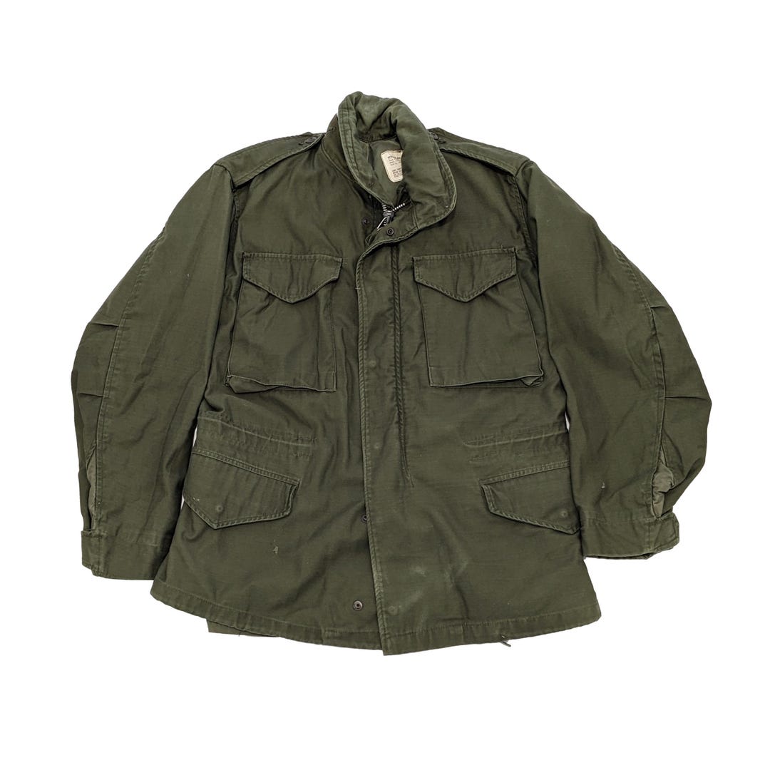 Vintage 60s US Army M-65 Field Jacket, Olive Green (regular Small