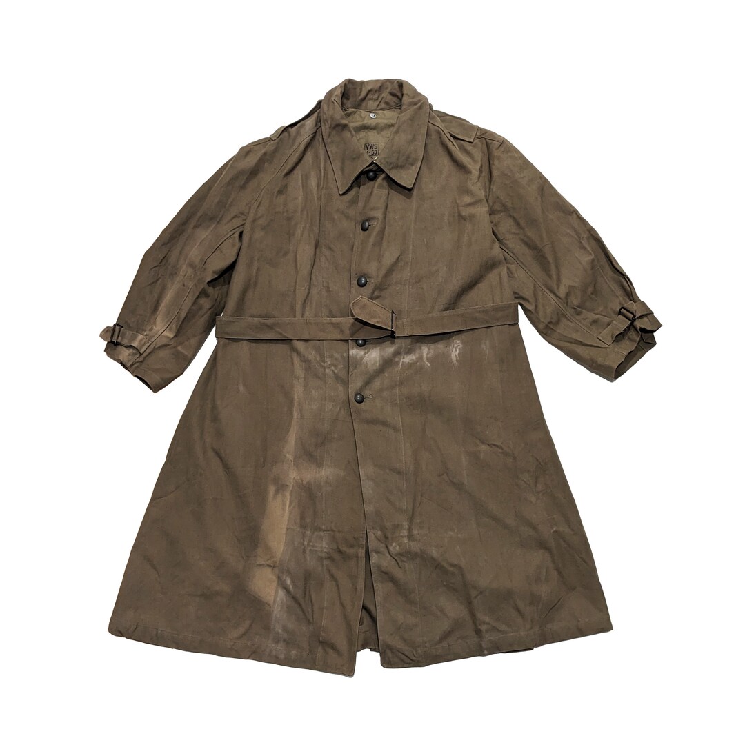 ジャケット・アウター French Army Motorcycle Coat French Army 40S Vintage M38 Motorcycle Coat 2 Jacket Men's