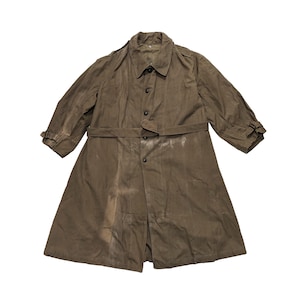 1940-50s French Army Motorcycle M38 Cotton/linen Coat Wood 1940-50s French Army Motorcycle M38 Cotton/linen Coat Wood
