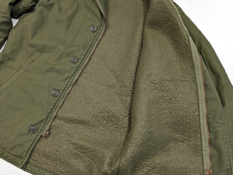 Vintage US Army Cold Weather Permeable A2 Deck Jacket Etsy