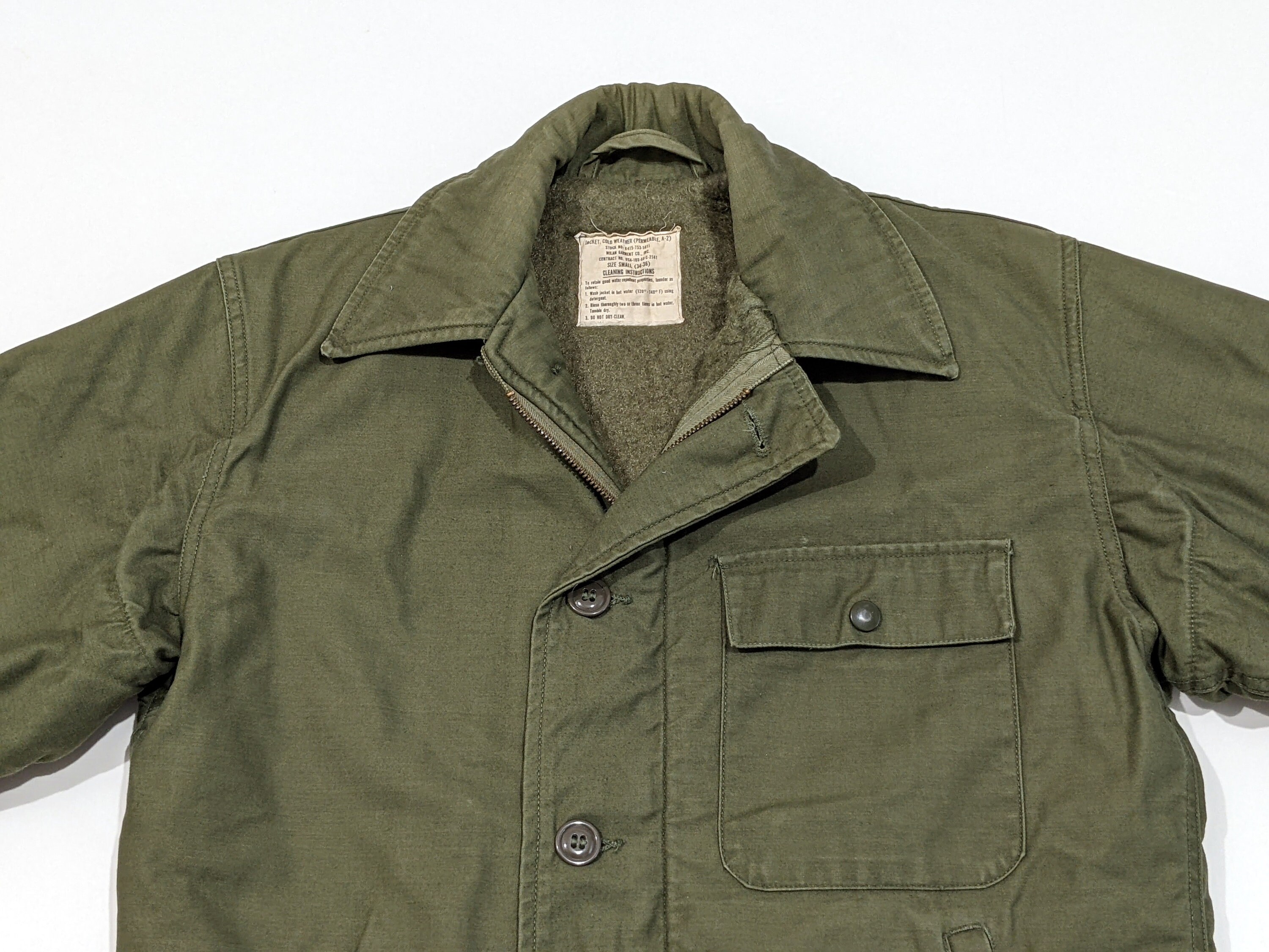 Vintage US Army Cold Weather Permeable A2 Deck Jacket Etsy UK