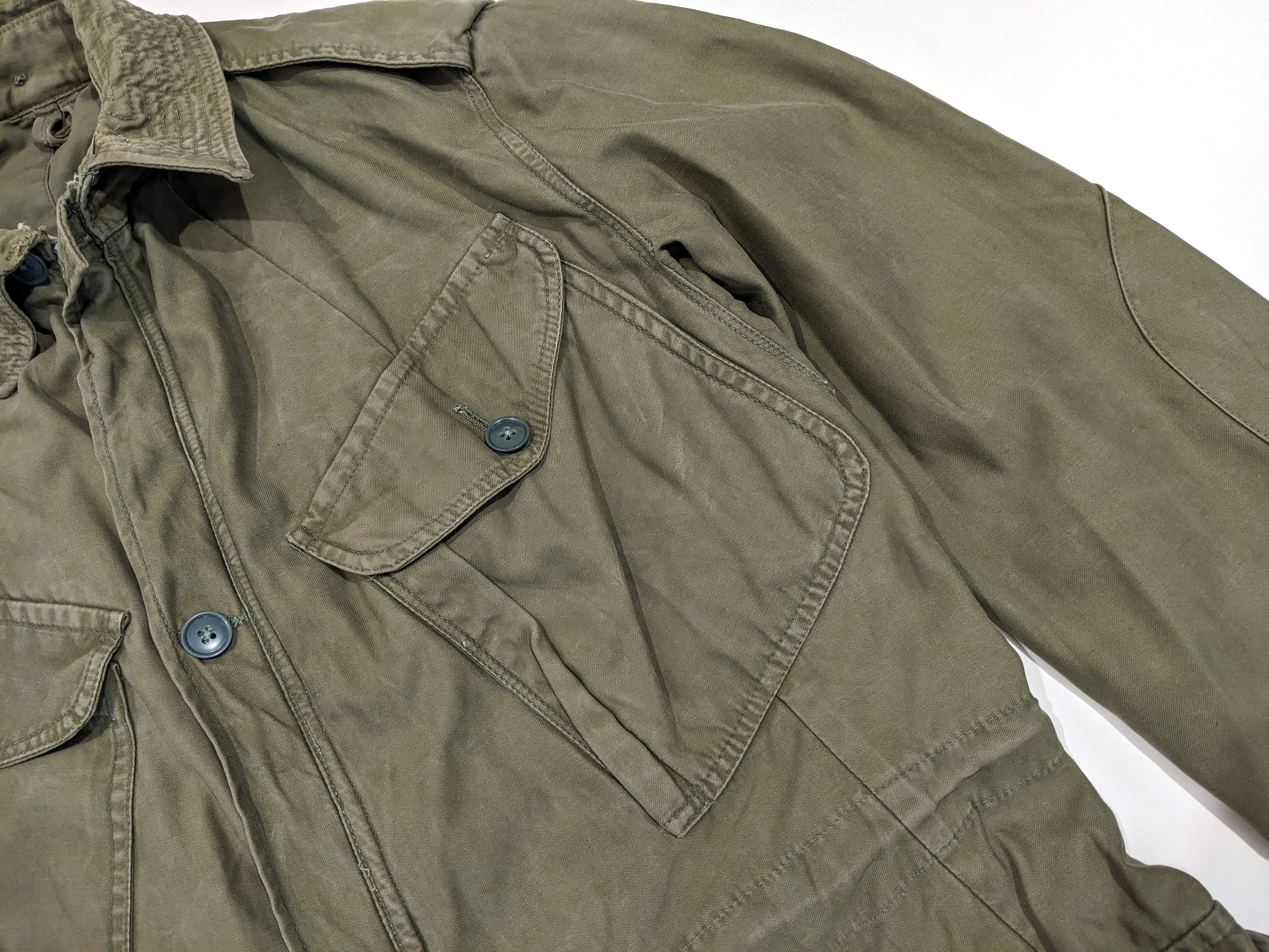 Vintage 60's Combat Smock Pattern 1960 British Army Olive