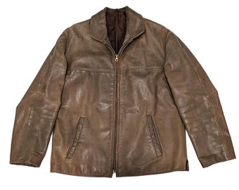 30s 40s Germany Vintageモーターサイクル レザージャケット MILITARY - 極厚 1940s ドイツ製 変形 レザー コート ライダース