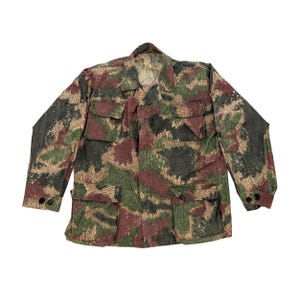 Vintage 60s Czechoslovakian Sumpfmuster Camoflage Field Tailored BDU Jacket
