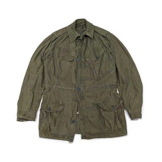 Vintage 60's Combat Smock Pattern 1960 British Army Olive Field